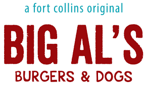 Image of text saying "a fort collins original BIG AL'S BURGER & DOGS"