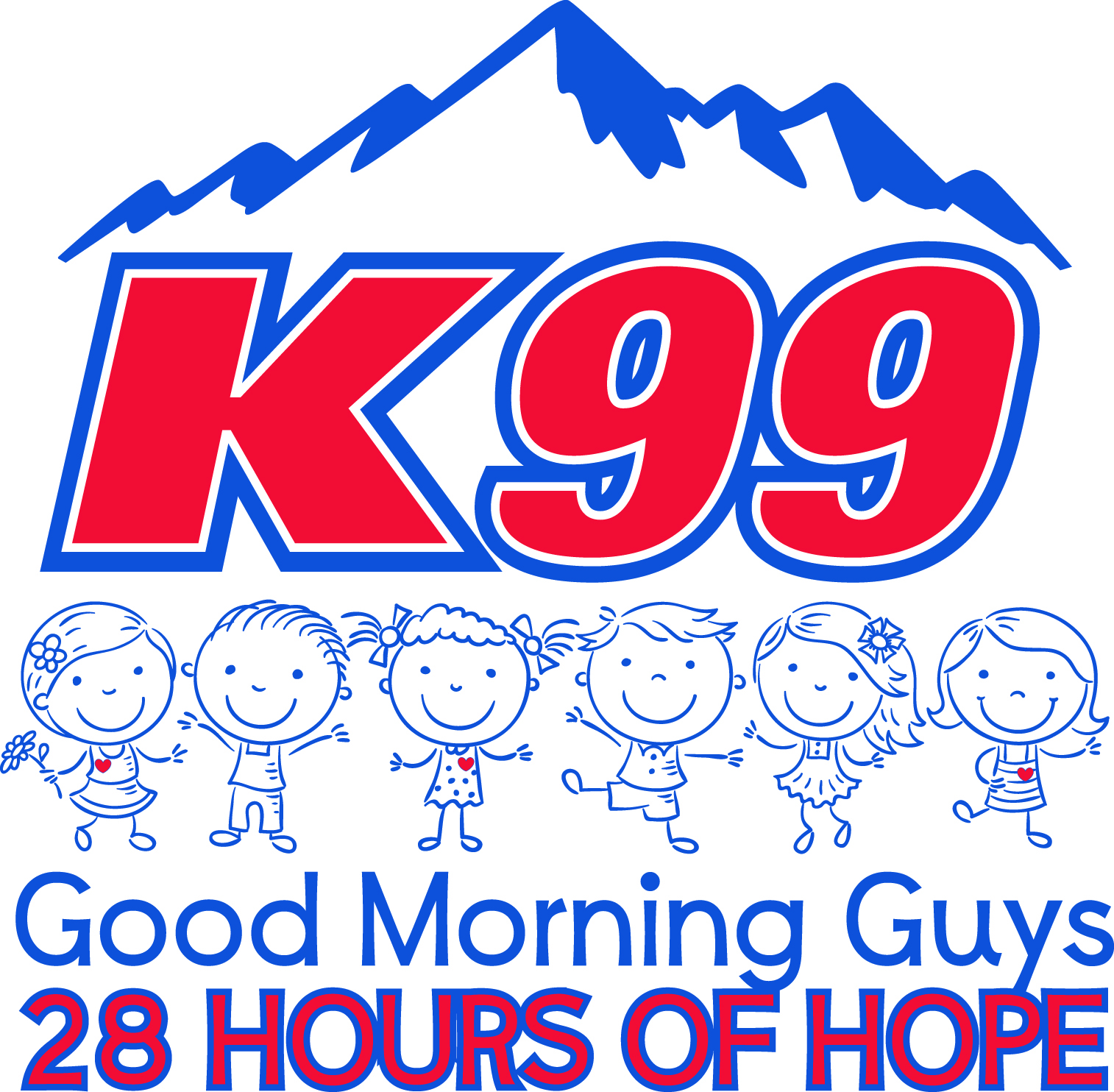 Image of K99 Good Morning Guys 28 Hours of Hope Logo