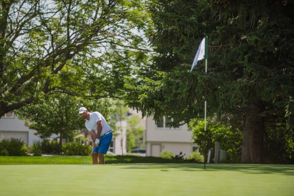 Image of guy golfing