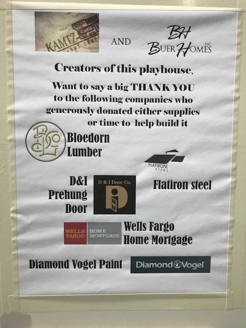 Image of banner of thanking sponsers