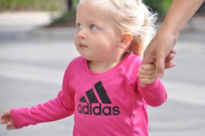 Image of little girl running